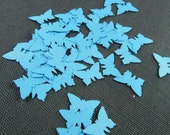 50pc Blue Butterfly Die Cuts - Confetti Paper Goods Scrapbooking Die Cut Die Cut Butterflys Baby Shower Confettis Paper Shower Confetti