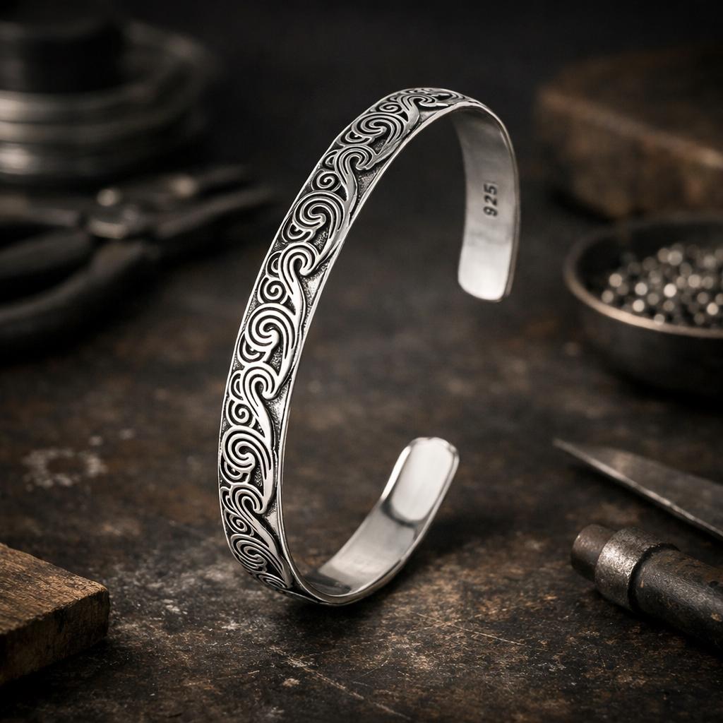 925 Silver Bangles Vintage - Etsy