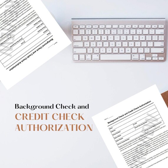 Background Check and Credit Check Authorization
