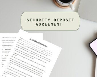 Security Deposit Agreement