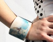 Wooden Bird Bracelet - Wooden Jewellery - Eco Friendly Jewellery - Flying Bird Jewelry - Sky Bracelet - Soaring Seagull