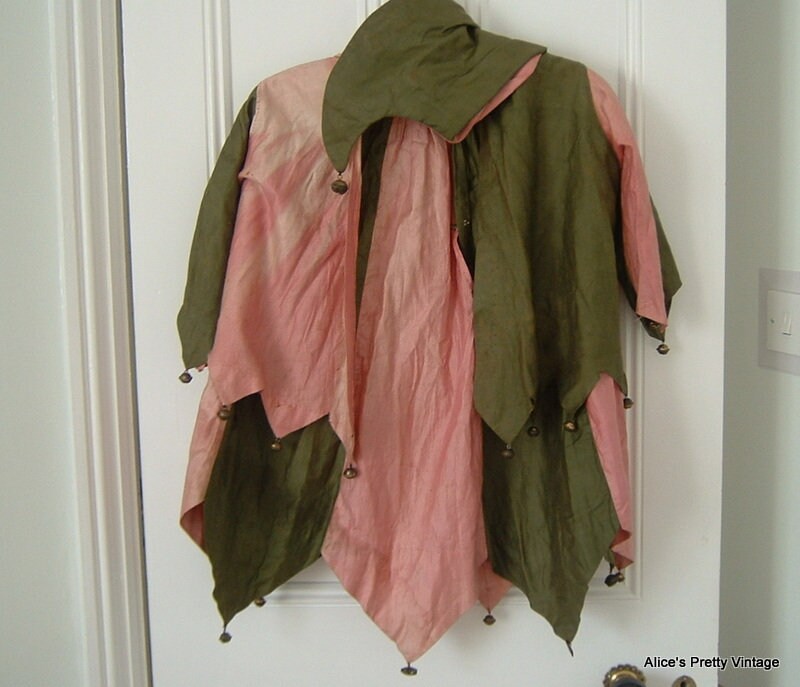 Image of A Wonderful 1920's Jesters Costume Perfect For A Jeanne Du Arc Display