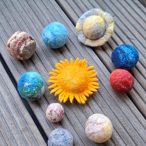 Galaxy planets, felted planets, planets, space