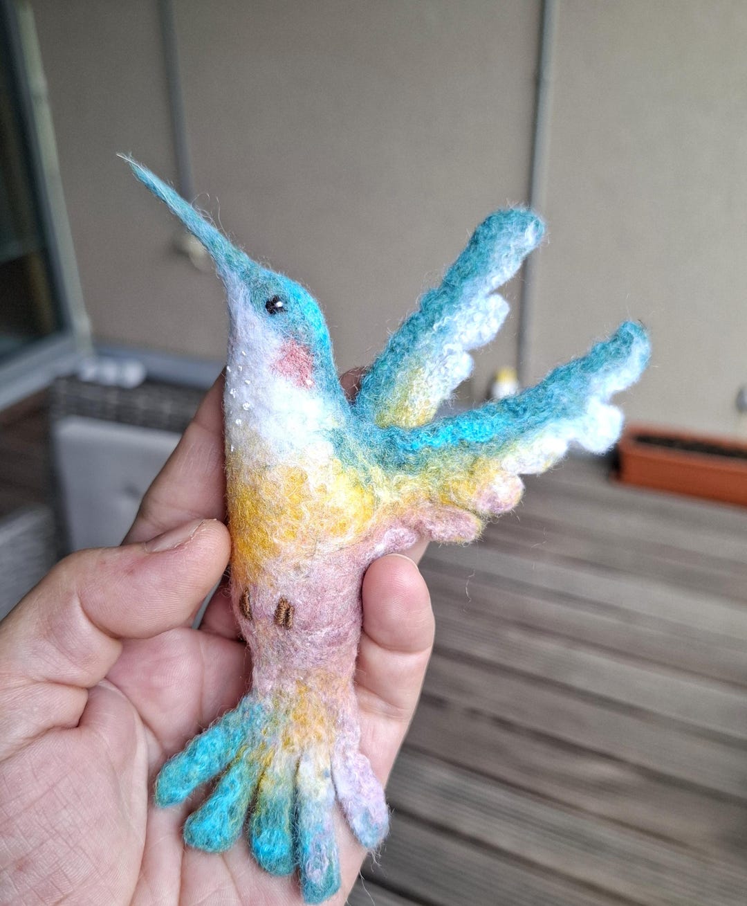 Felted Hummingbird Felted Hummingbird Pin, Felted Brooch - Etsy