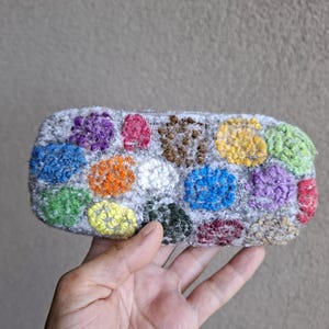 Felted glasses case, Eyeglass case, Pouch, eco felted wool