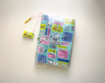 A6 Planner Cover - Papelería, A6 Hobonichi Cover, Planner stuff, Fabric Planner Cover, regalo para ella