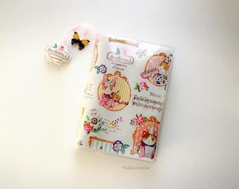 A6 Planner Cover - Music Cats, A6 Hobonichi Cover, Planner stuff, Fabric Planner Cover, regalo para ella