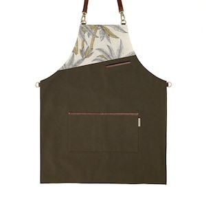 Barista Apron For Men With Pocket, Apron For Men, Personalized Apron, Kitchen Apron, Easter Gift