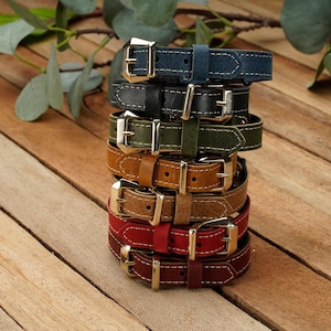 Cat Collar Breakaway, Leather Cat Collar, Cat Gifts, Small Dog Collar, Handmade Jewelry, Safety Cat Collars, Leather accessory gift