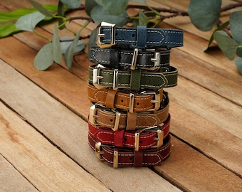 Cat Collar Breakaway, Leather Cat Collar, Cat Gifts, Small Dog Collar, Handmade Jewelry, Safety Cat Collars, Leather accessory gift