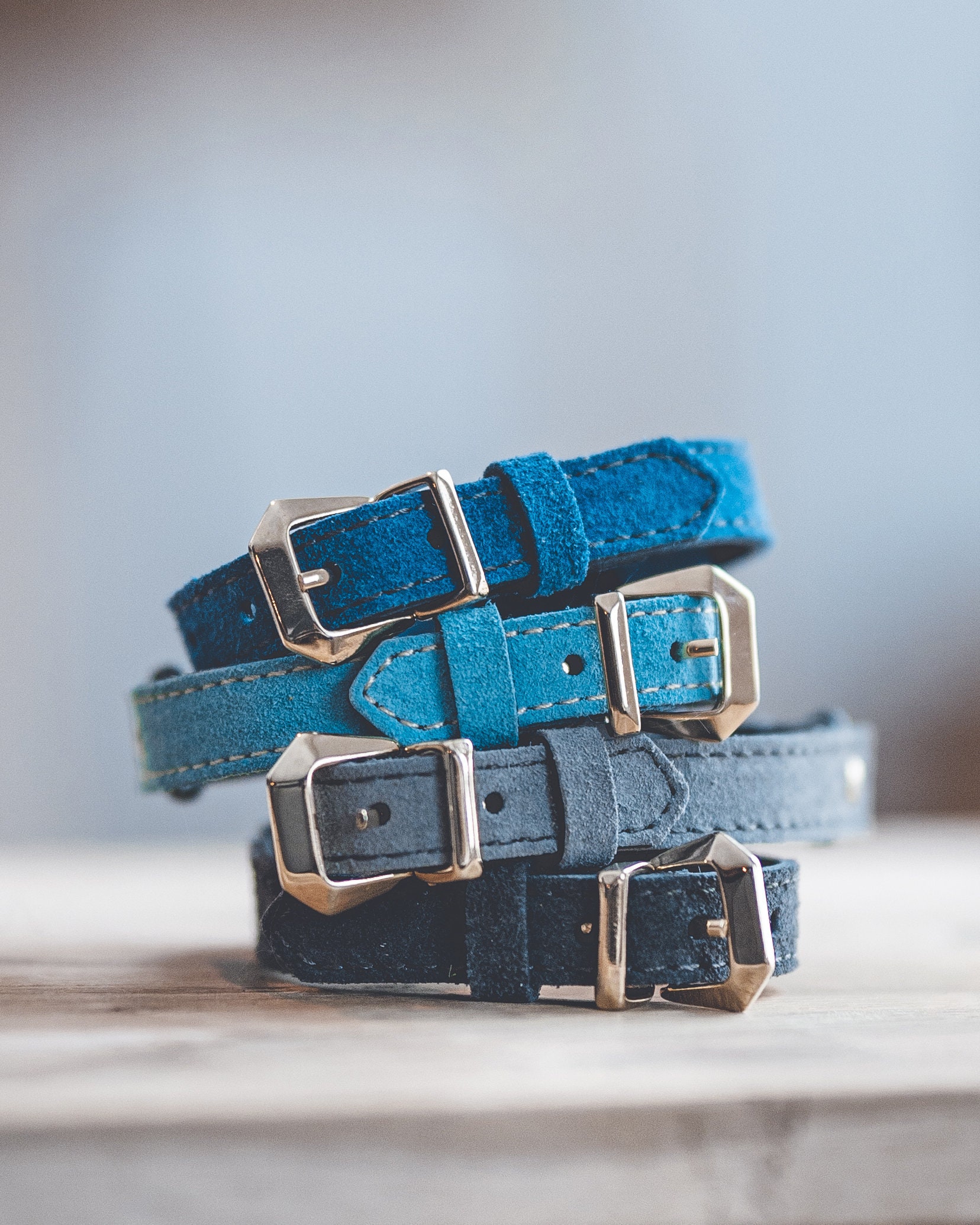 Breakaway Cat Collar, Cat collar Leather, Personalized Collar, Kitten Collar, Blue Cat Collar , Handmade Jewelry Easter Gift For Her