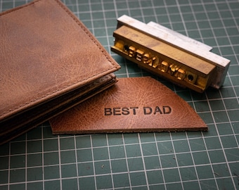 Mens Leather Bifold Wallet: Personalized RFID Protected Gift