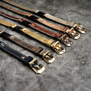 Cat Collar Leather, Breakaway Cat Collar, Bird Safe Cat Collar, Handmade Cat Gifts