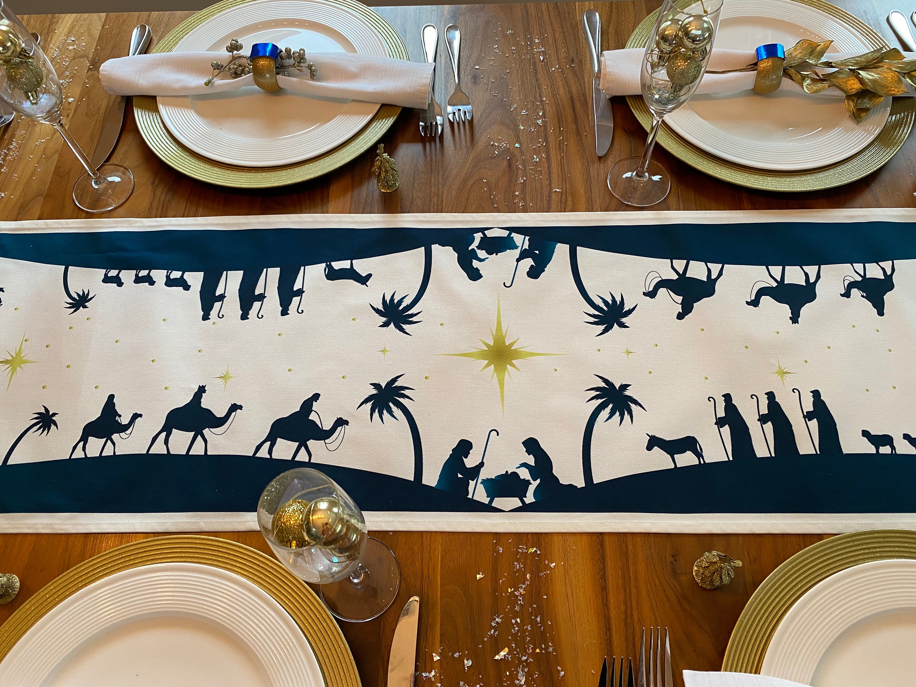 Nativity Table Runner Table Runner Handmade Table Runner Etsy