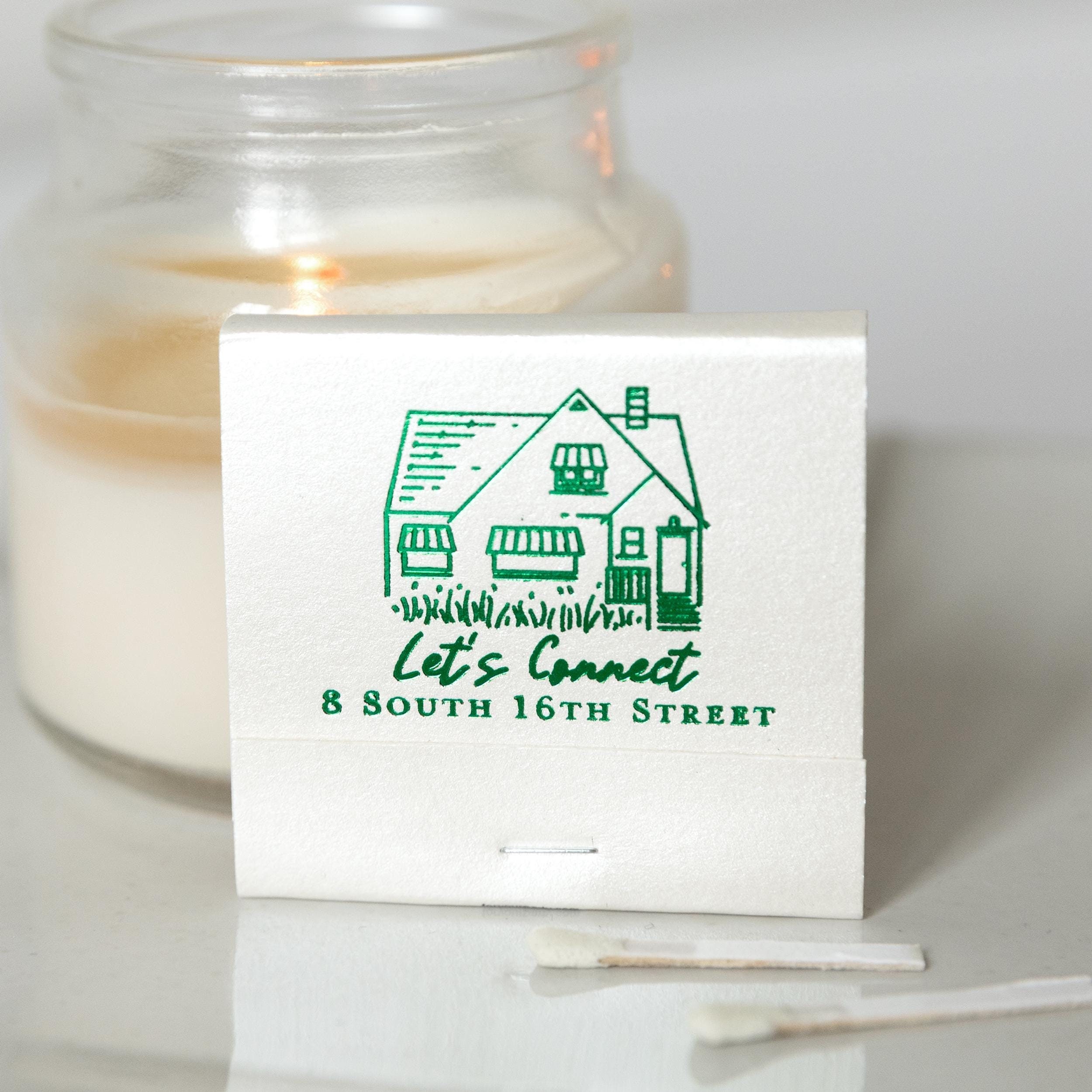 Home Sweet Home Matches - Personalized 30 Strike Matchbooks - Wedding Favors, Custom Matches, Foil Stamped Matches,  Party Favor, Home Decor
