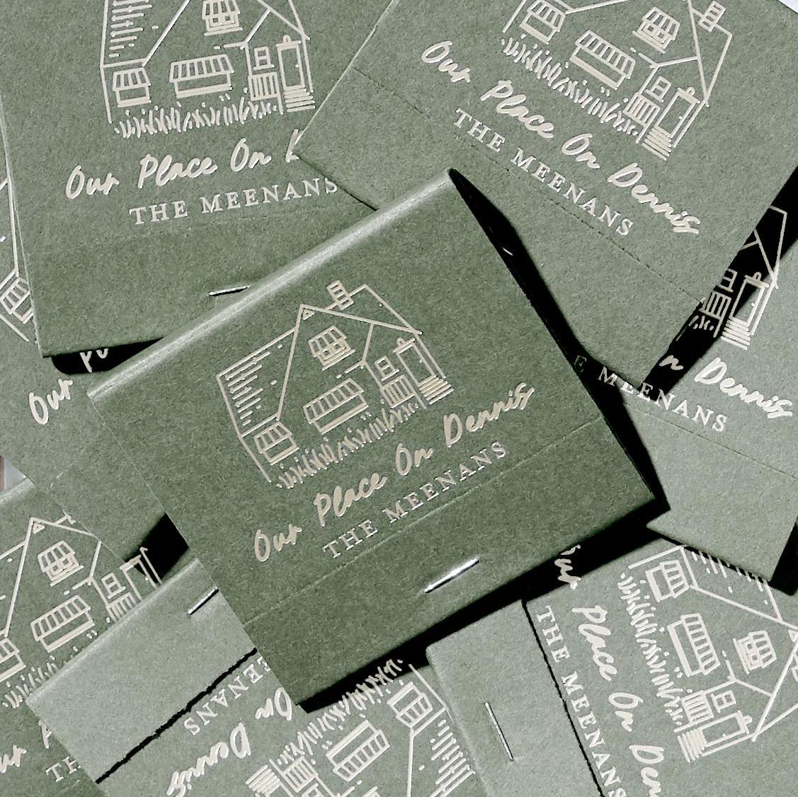 Home Sweet Home Matches - Personalized 30 Strike Matchbooks - Wedding Favors, Custom Matches, Foil Stamped Matches,  Party Favor, Home Decor
