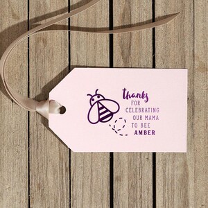 Personalized Mama To Bee Thank You Gift Tag - Gift Wrap, Favor Tags, Gift Tags, Wedding Favors, Party Favor Tags
