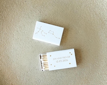 Written In The Stars Matchboxes - Personalized Astrological Wedding Favor