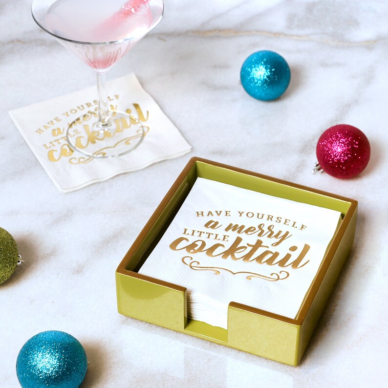 For Your Party Cocktail Holiday Napkins - Thumbnail 2