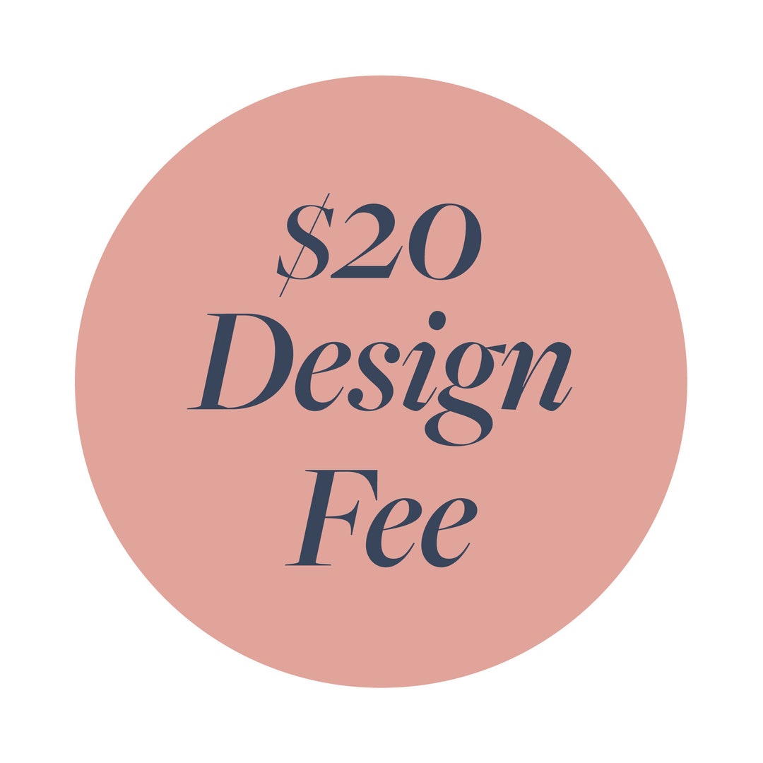Design Fee Etsy