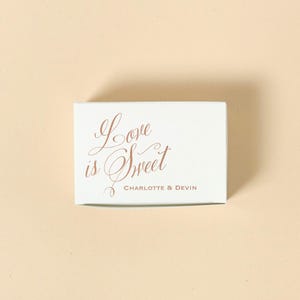 Love is Sweet Cake Box - Favor Box, Wedding Treat Box, Favor Container, Bridal Shower, Engagement