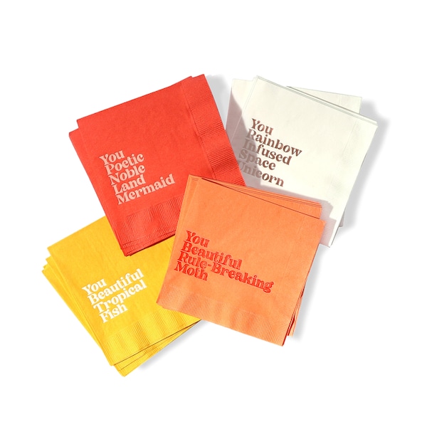 Funny Napkin Sayings Etsy