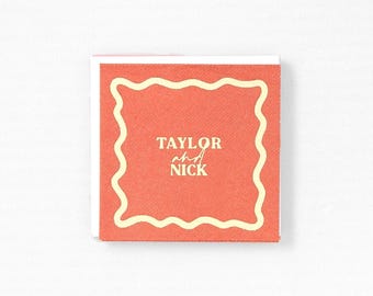 Pasta Party Names Napkin - Personalized Cocktail Napkin - Linen Like Party Napkins, Custom Printed For Wedding, Birthday, Rehearsal Dinner