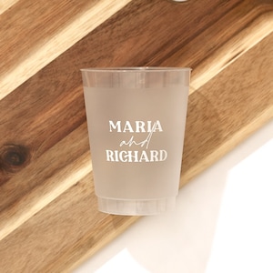 Pasta Party Names Cup - Personalized Cups - One Sided- 10 Oz- Party Favors, Custom Cups, Engagement, Wedding, Dinner Party