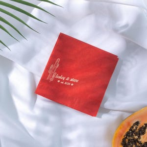 Personalized Party Napkins - Destination Mexico Cactus Napkin - Cocktail Napkin, Party Decoration, Bridal Shower, Destination WeddingWedding