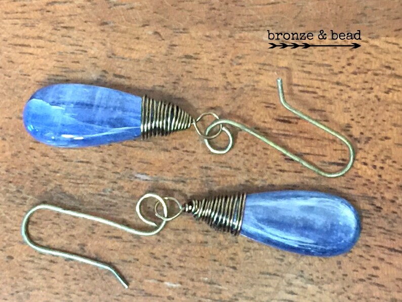 Wire Wrapped Earrings Beaded Earrings
