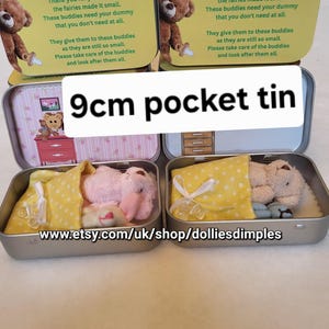 Teddy Bear Dummy Fairy Pocket Tin: Anxiety Support Gift Bild 7