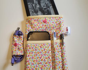 Liberty Fabric E-Reader Case & Cable Cosy | Handmade Padded Kindle Sleeve | Gift for Book Lovers