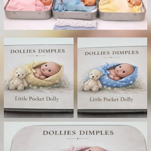 Pocket Baby Doll Bedtime Set in Tin: Portable Travel Toy