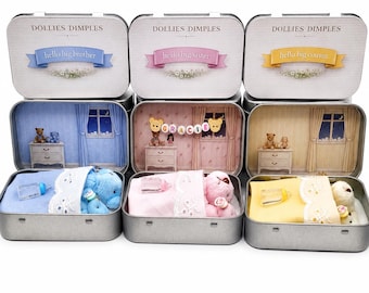 Sibling Reveal Pocket Tin, Big Brother ,Sister ,Cousin Gift, Teddy Bear Keepsake