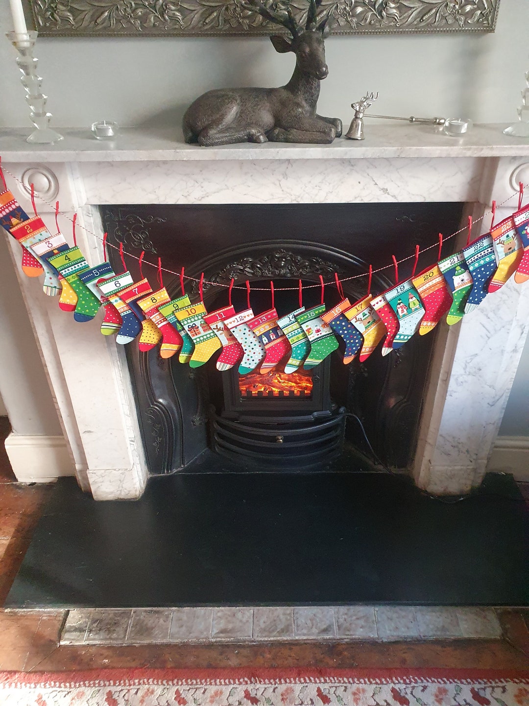 Reusable Family Christmas Stocking Advent Calendar/4 Designs Etsy