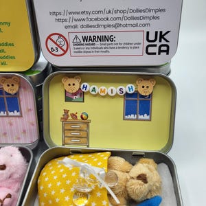 Teddy Bear Dummy Fairy Pocket Tin: Anxiety Support Gift Bild 3