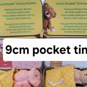 Teddy Bear Dummy Fairy Pocket Tin: Anxiety Support Gift Bild 6