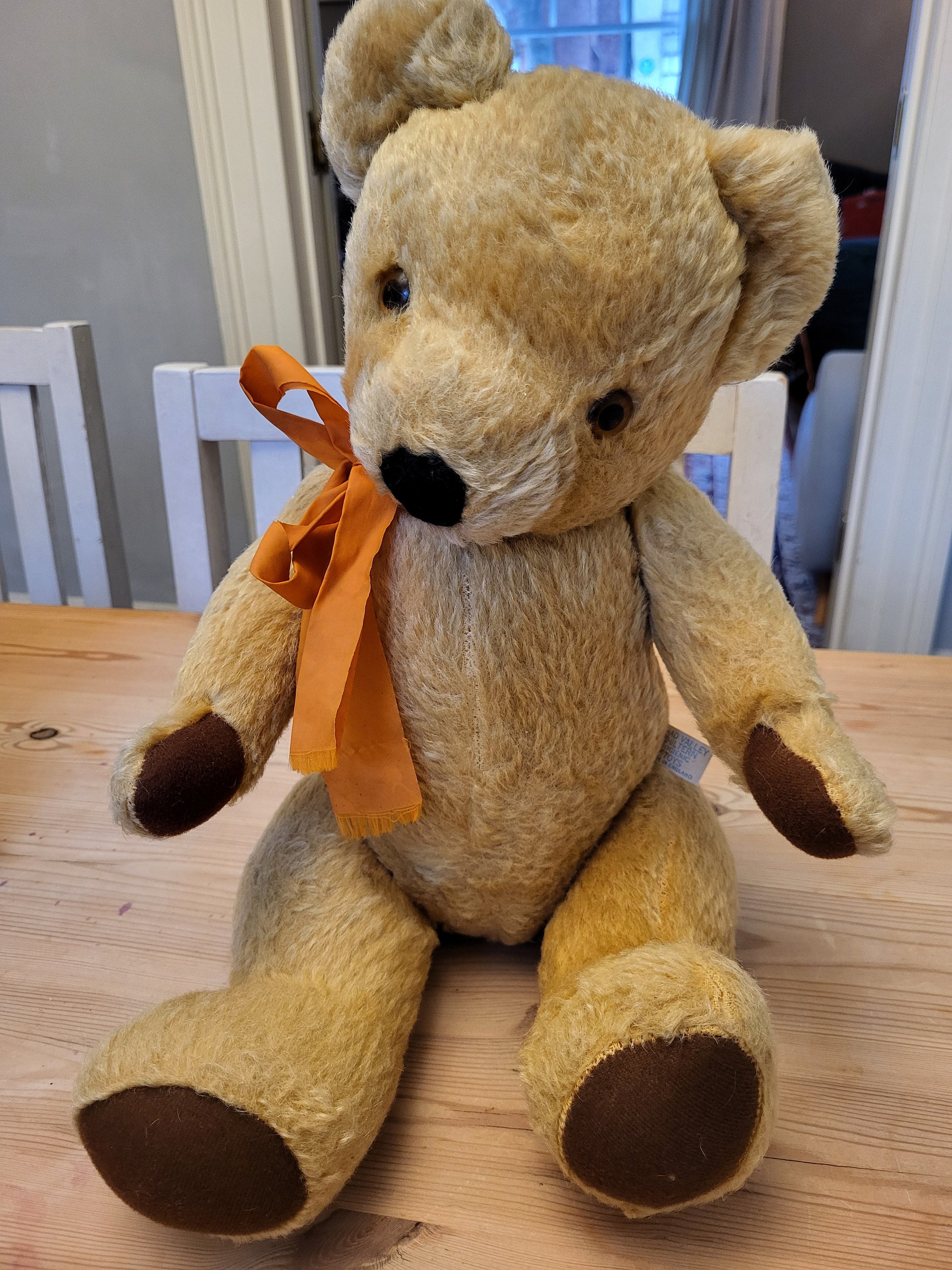 Vintage Chad Valley Chiltern Hygenic Toys Mohair Teddy Bear firm Stuffed 5 Way Jointed Chad Valley Teddy Bear 1950 1960 Teddy english Teddy Etsy UK