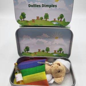 Get Well Soon Teddy in a Tin: Pocket Plush with Bandages
