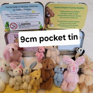 Teddy Bear Dummy Fairy Pocket Tin: Anxiety Support Gift Bild 10
