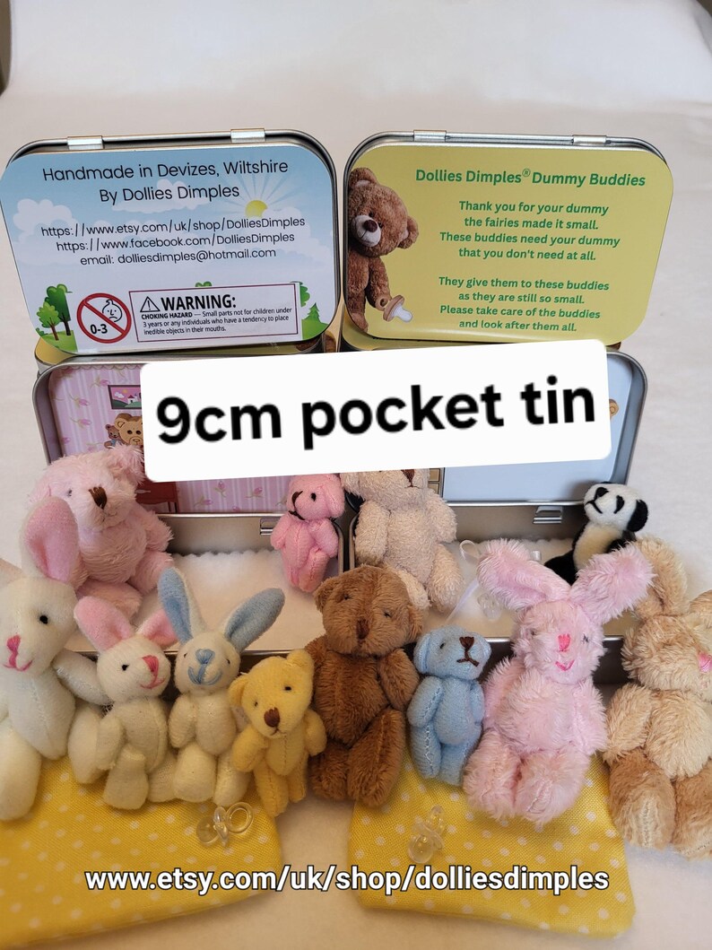 Teddy Bear Dummy Fairy Pocket Tin: Anxiety Support Gift Bild 10