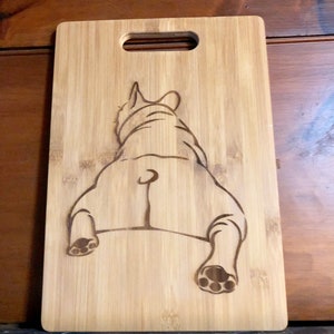 French Bulldog Cutting Board charcuterie board! Cute and funny gift! Great for Frenchie Lovers.