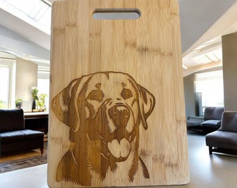 Labrador Retriever Cutting Board, Personalized, Engraved. Gift for yellow Lab Moms, Lab lovers, Dog owners. FREE SHIPPING!