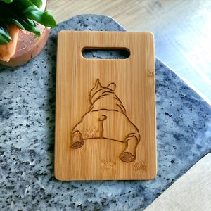 French Bulldog Butt design engraved bamboo Cutting Board! FREE SHIPPING!!! Two sizes available! Fun, unique gift for dog lovers!