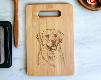 Small Labrador Retriever design bamboo Cutting Board! FREE SHIPPING!!!