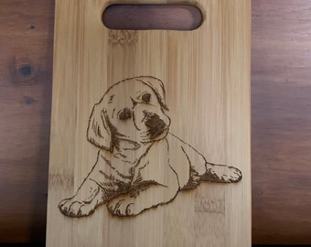 Small Labrador design bamboo Cutting Board! FREE SHIPPING!!!