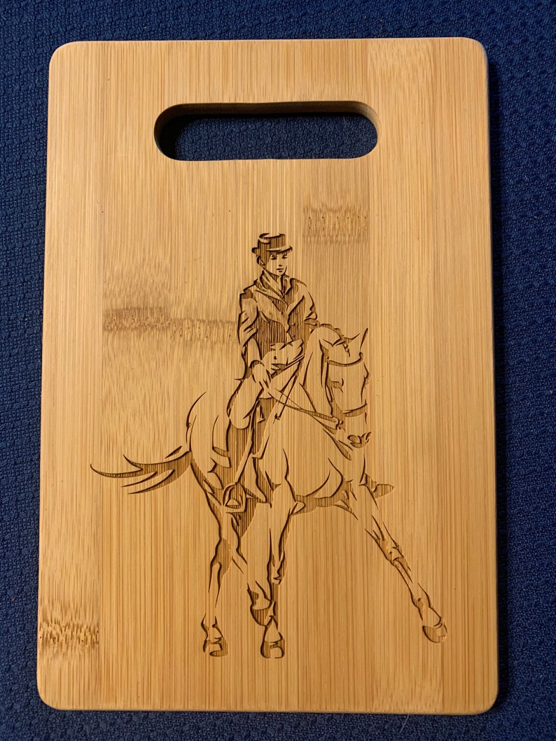 Small Dressage design bamboo Cutting Board FREE SHIPPING image 1