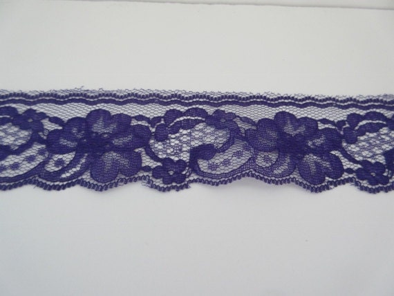 Purple Lace Trim Ribbon 2 Inch Wide DIY Wedding Lace Invitations