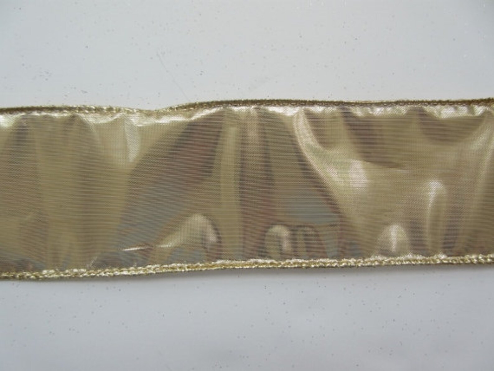 Gold Metallic Ribbon Holiday Wired Ribbon 2 1/2 Inch | Etsy
