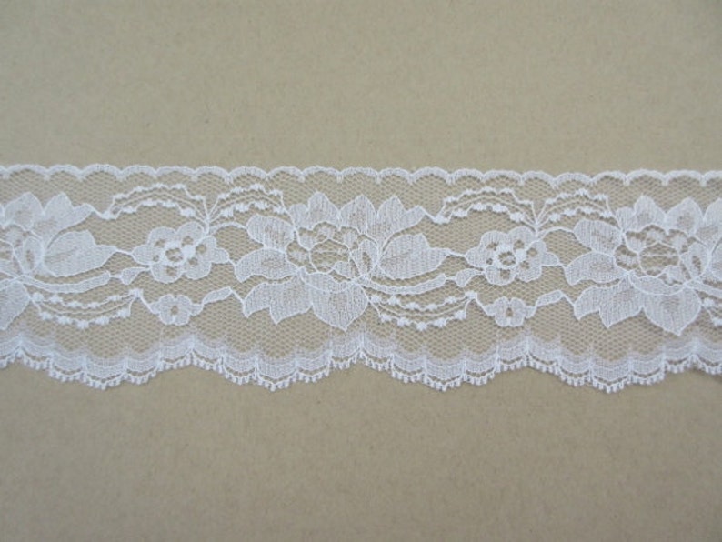 White Lace 20 DISCOUNT Trim Ribbon By the Yard 3 inch Etsy